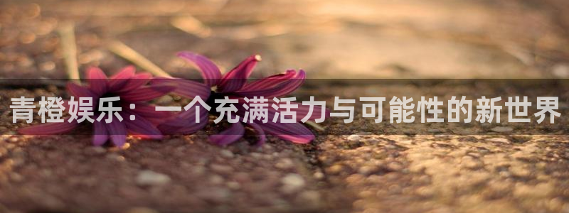 摩根娱乐：青橙娱乐：一个充满活力与可能性的新世界