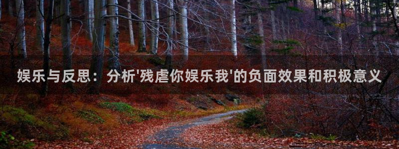 摩根娱乐：娱乐与反思：分析\'残虐你娱乐我\'的负面效果和积极意义